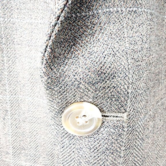 Lauren Ralph Lauren‎ Mens Wool Blazer 42R Brown Plaid 2-Button Jacket - Picture 8 of 9